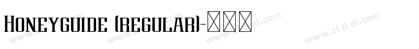Honeyguide (regular)字体转换
